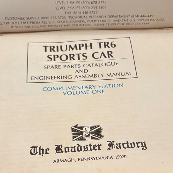 Triumph TR6 Blue and Black Parts Catalogue - Picture 4 of 5